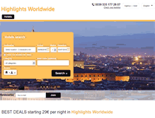 Tablet Screenshot of highlightsworldwide.com